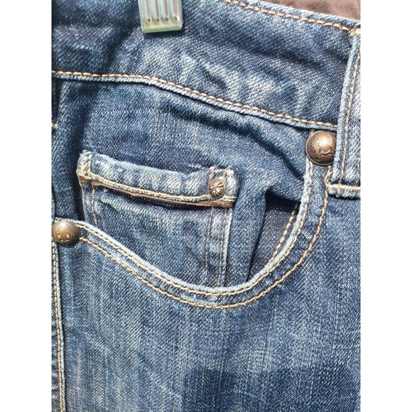 Buffalo David Bitton Jeans Men Sz 30 Fit 32 X 30.5 Domax Straight Leg Blue Denim - Picture 13 of 16